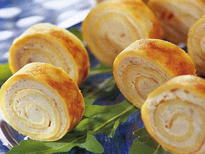Блинчатый рулет с селедочным маслом