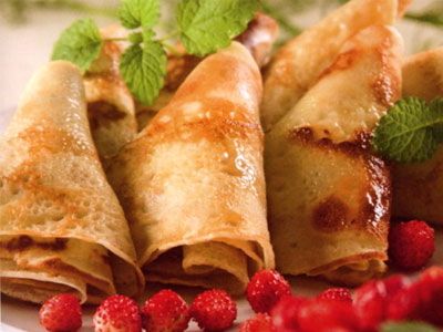 Блинчики с ягодами