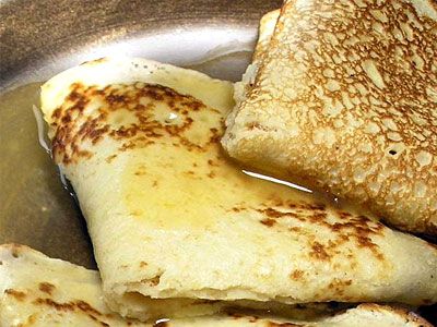 Блины с ароматизированным соусом Блины с ароматизированным соусом