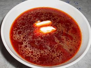 Борщ с грибами