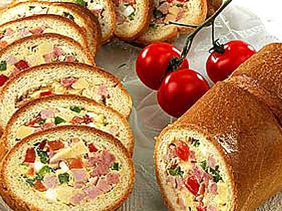 Бутерброд-рулет с мясом и сыром Бутерброд-рулет с мясом и сыром