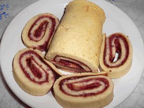 Быстрый рулет к чаю Быстрый рулет к чаю