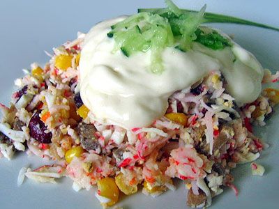 Cалат из крабовых палочек Cалат из крабовых палочек