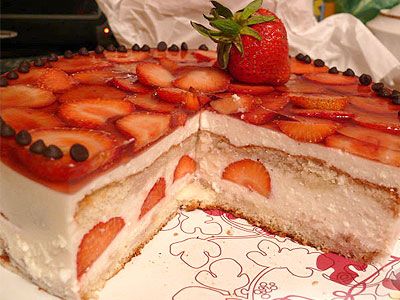 Чизкейк с клубникой Чизкейк с клубникой