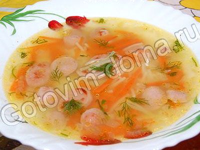 Cупчик с сосисками Cупчик с сосисками