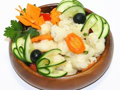 Цветная капуста с чесночным соусом Цветная капуста с чесночным соусом
