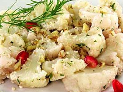 Цветная капуста с орехами Цветная капуста с орехами