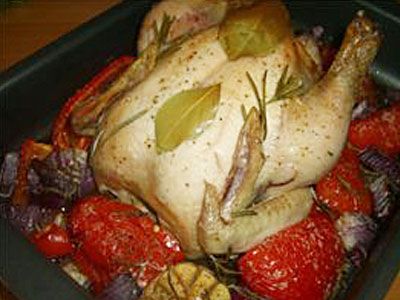 Цыпленок с овощами Цыпленок с овощами