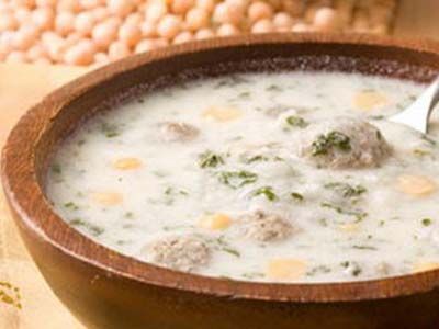 Довга с мясом (суп гороховый с фрикадельками) Довга с мясом (суп гороховый с фрикадельками)