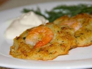 Драники с креветками Драники с креветками