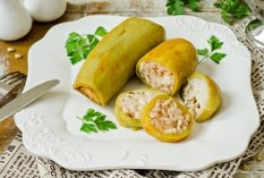 Фаршированные кабачки по-ливански Фаршированные кабачки по-ливански