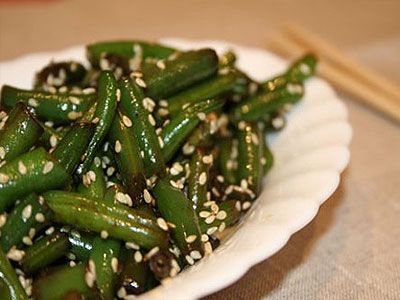 Фасоль с кунжутом и апельсином Фасоль с кунжутом и апельсином