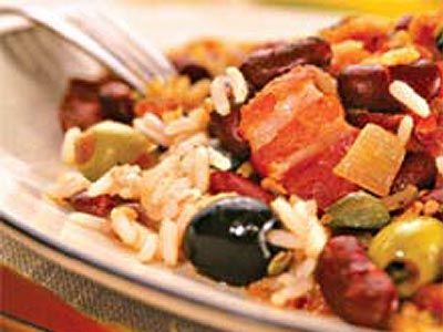 Фасоль с рисом по-карибски Фасоль с рисом по-карибски