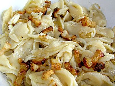 Галушки с салом Галушки с салом