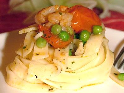 Гнезда с креветками Гнезда с креветками