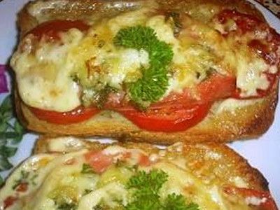 Горячая закуска в багете Горячая закуска в багете