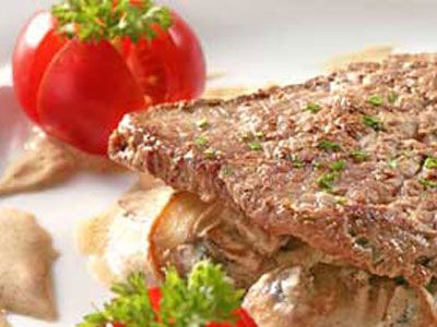 Говядина с перцем и грибами Говядина с перцем и грибами