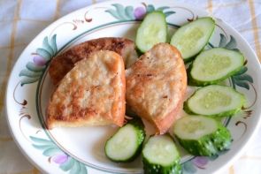 Гренки с фаршем Гренки с фаршем