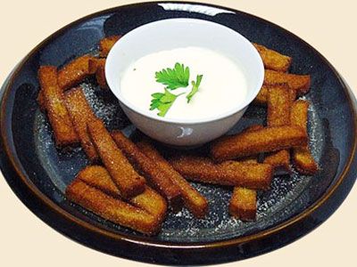 Гренки с соусом Гренки с соусом