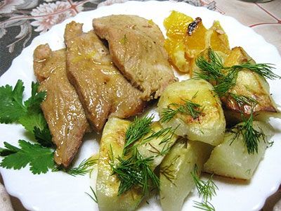 Индейка в апельсиновом соусе Индейка в апельсиновом соусе