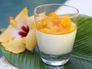 Йогуртовая панна котта с курагой Йогуртовая панна котта с курагой