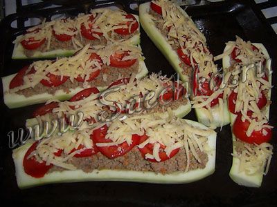 Кабачки с фаршем Кабачки с фаршем