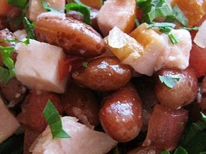 Как приготовить салат с куринной грудкой и фасолью Как приготовить салат с куринной грудкой и фасолью