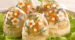 Канапе "Осетрина заливная" Канапе "Осетрина заливная"