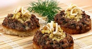 Канапе с мясом цыпленка Канапе с мясом цыпленка