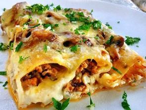 Каннелони (вариант с грибами) Каннелони (вариант с грибами)