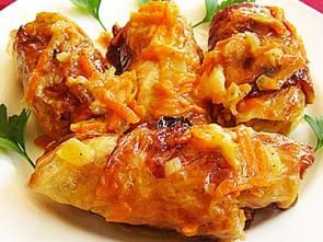 Капустные рулетики со свининой (голубцы) Капустные рулетики со свининой (голубцы)