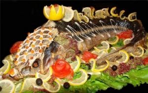 Карп, начинённый гречкой и грибами Карп, начинённый гречкой и грибами