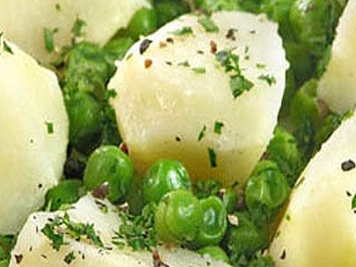 Картофель с горошком Картофель с горошком