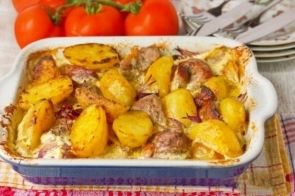 Картофель в сливках в мультиварке Картофель в сливках в мультиварке