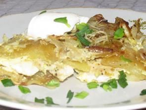 Картофельная запеканка с курицей Картофельная запеканка с курицей