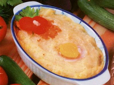 Картофельное пюре с яйцами Картофельное пюре с яйцами