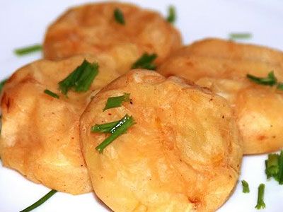 Картофельные котлетки с луком пореем Картофельные котлетки с луком пореем
