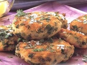 Картофельные котлеты с кинзой и сыром Картофельные котлеты с кинзой и сыром