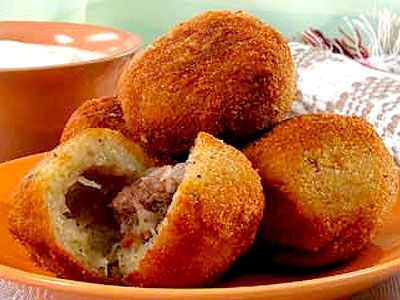 Картофельные крокеты с мясом Картофельные крокеты с мясом