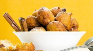 Картофельные пончики с корицей Картофельные пончики с корицей