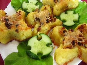 Картофельные ватрушки с грибами Картофельные ватрушки с грибами