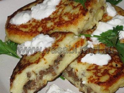 Картофельные зразы с мясом Картофельные зразы с мясом