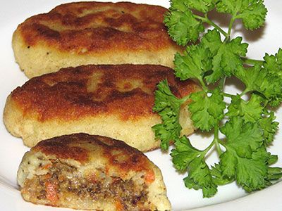 Картофельные зразы с печенью Картофельные зразы с печенью