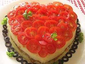 Картофельный тортик "Сердце" Картофельный тортик "Сердце"