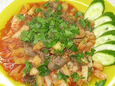 Картошечка с мясом запечённая в горшочках Картошечка с мясом запечённая в горшочках