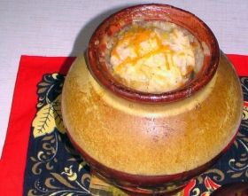 Каша из риса и пшена в горшочках Каша из риса и пшена в горшочках