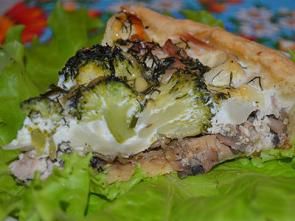 Киш-лорен с курицей, грибами и брокколи Киш-лорен с курицей, грибами и брокколи