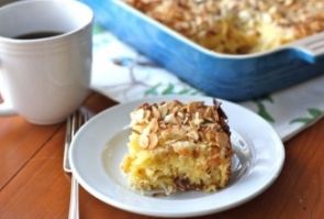 Кокосово-миндальный кугель Кокосово-миндальный кугель