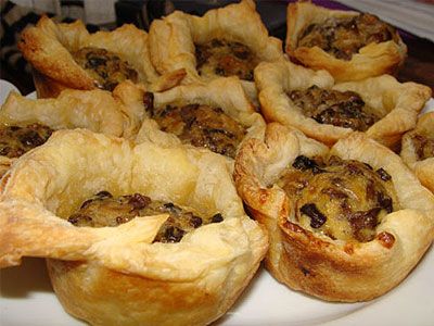 Корзиночки с грибами Корзиночки с грибами