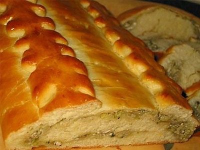Кулебяка со свежей капустой и рыбой Кулебяка со свежей капустой и рыбой